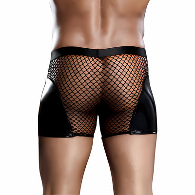 Men's Mesh Shorts with Wet Look 2