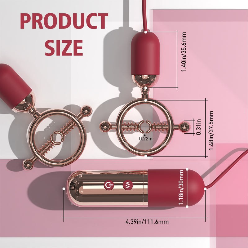 YoYoLemon Wibrujące zaciski na sutki z możliwością ładowania, Zabawa na sutki, Zaczepki na sutki